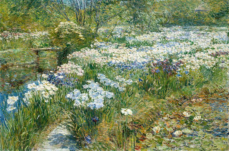 Childe Hassam The Water Garden Norge oil painting art